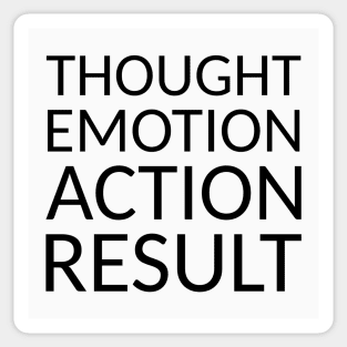 THOUGHT EMOTION ACTION RESULT, Goal setting Sticker